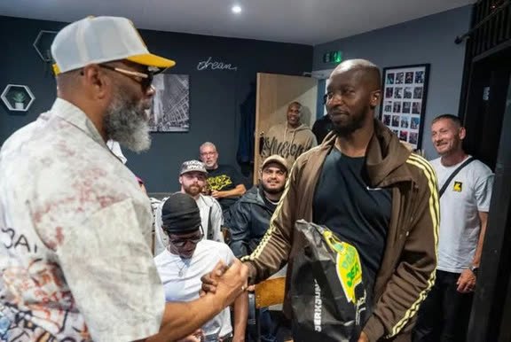 The DOC greeting the room at a Studio 88 masterclass